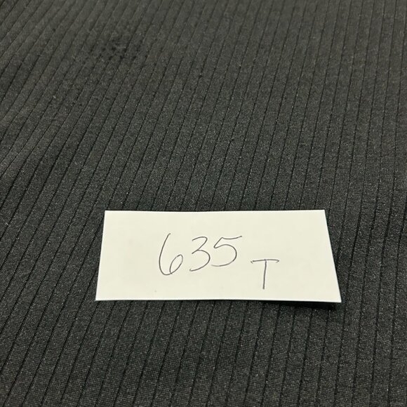 Claiborne Textured Ribbed Black Crew Neck T-Shirt Large Stretchy Short Sleeve - Picture 8 of 9